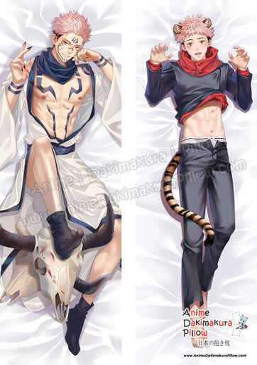 ADP Ryomen Sukuna _ Yuji Itadori - Jujutsu Kaisen Dakimakura Body Pillow Cover ADP21409