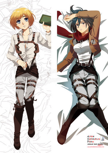ADP Armin Arlert & Mikasa Ackerman - Attack on Titan Dakimakura Body Pillow Cover ADP-PC-22730