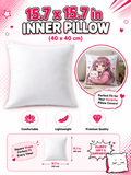 New Comfortable Square Plain White Inner Pillow 15.7 x 15.7 IN