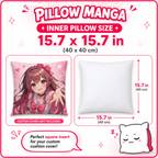 New Comfortable Square Plain White Inner Pillow 15.7 x 15.7 IN