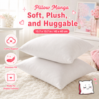 New Comfortable Square Plain White Inner Pillow 15.7 x 15.7 IN