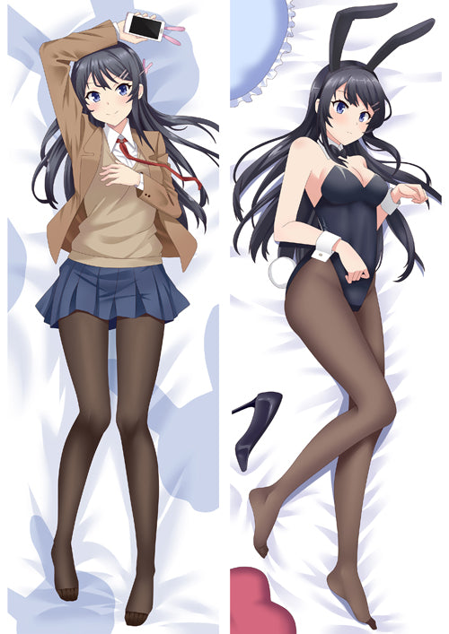 PM New Mai Sakurajima - Rascal Does Not Dream of Bunny Girl Senpai Anime Japanese Hugging Body Pillow Cover 811060