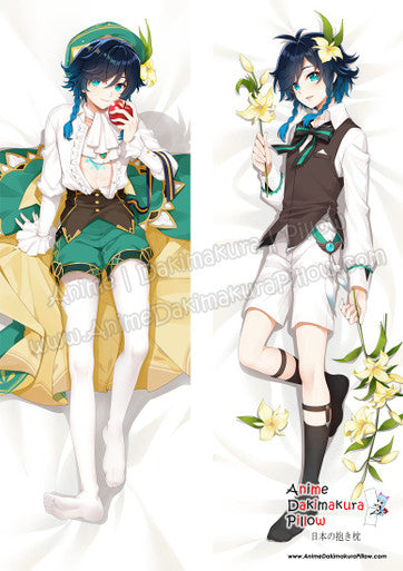 ADP Venti "Shirt Open" - Genshin Impact Dakimakura Body Pillow Cover ADP-PC-21075-1