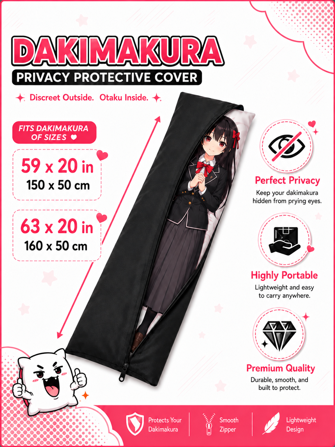 Dust Defender Pillow Privacy Protector 020