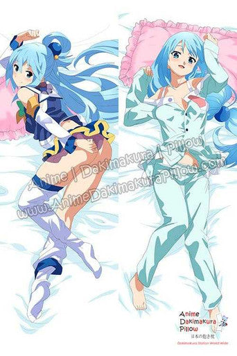 Aqua - Konosuba Anime Dakimakura Japanese Hugging Body Pillow Cover H3376