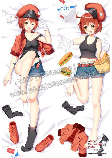 Red Blood Cell (AE3803) – Cells at Work! Anime Dakimakura Japanese Hugging Body Pillow Cover ADP18087-1