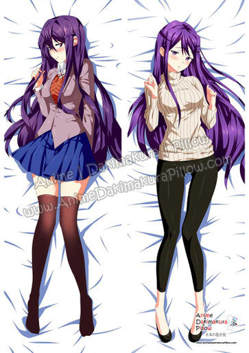 Yuri - Doki Doki Literature Club Anime Dakimakura Japanese Hugging Body Pillow Cover ADP89001