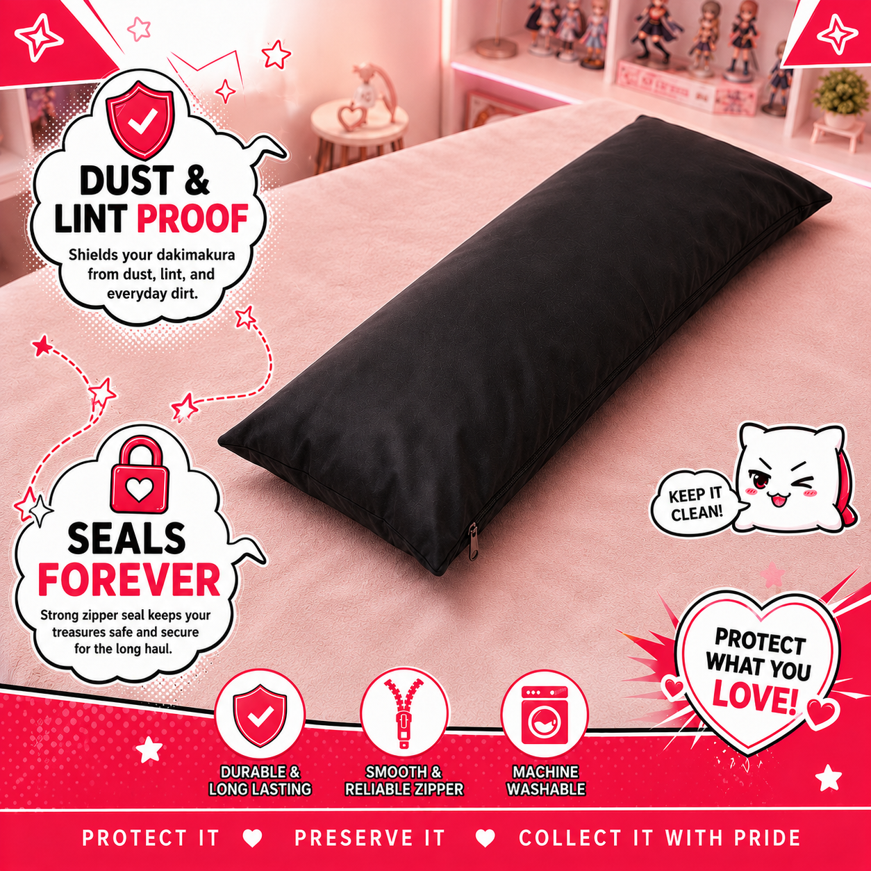 Dust Defender Pillow Privacy Protector 020