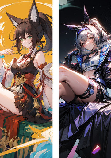 ADP Tingyun X Silver Wolf - Honkai Star Rail Dakimakura Body Pillow Cover ADP-TBPC-0024