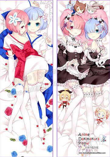 ADP Ram _ Rem - Rezero Dakimakura Body Pillow Cover YCDS362