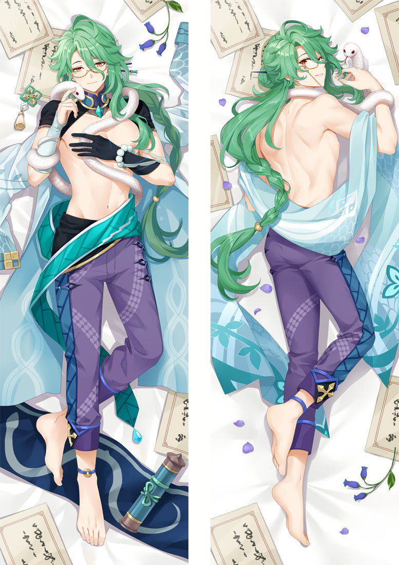 PM Baizhu - Genshin Impact Anime Body Pillow Cover  -PC-23028-2