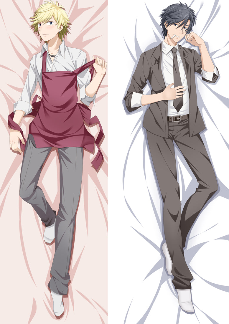 PM Masahiro Setagawa and Kousuke Ooshiba - Hitorijime My Hero Anime Body Pillow Cover  21106