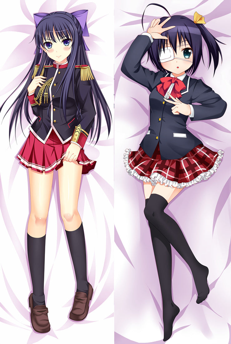 Rikka Takanashi - Chuunibyou Demo Koi ga Shitai and Akane Ry?z?ji - Walkure Romanze Anime Anime Body Pillow Cover Japanese Body Pillow Cover Cover -61038 -61041