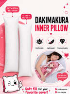 New Super Comfort Inner Pillow - 12 x 40 / 15.7 x 47.2 IN Japanese Body Pillow