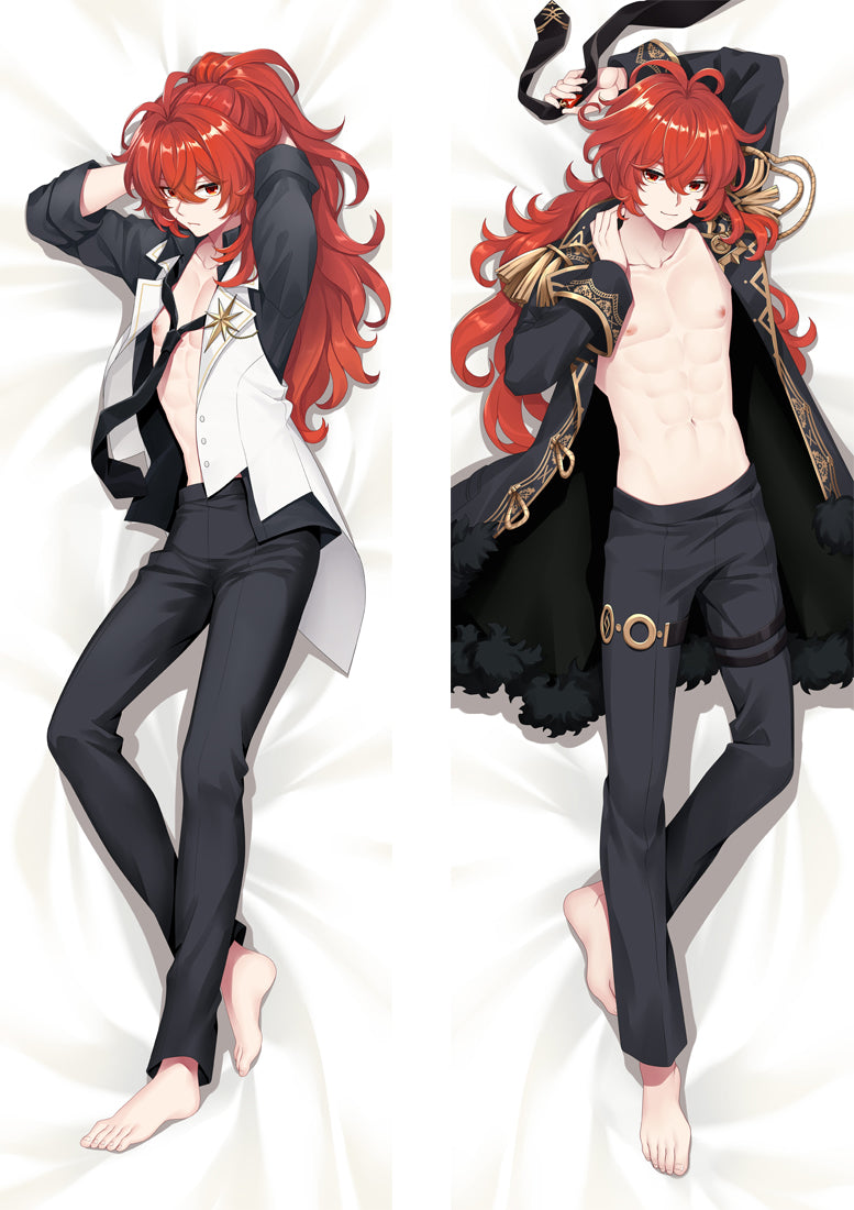 PM Diluc - Genshin Impact Anime Body Pillow Cover  -PC-21050-2