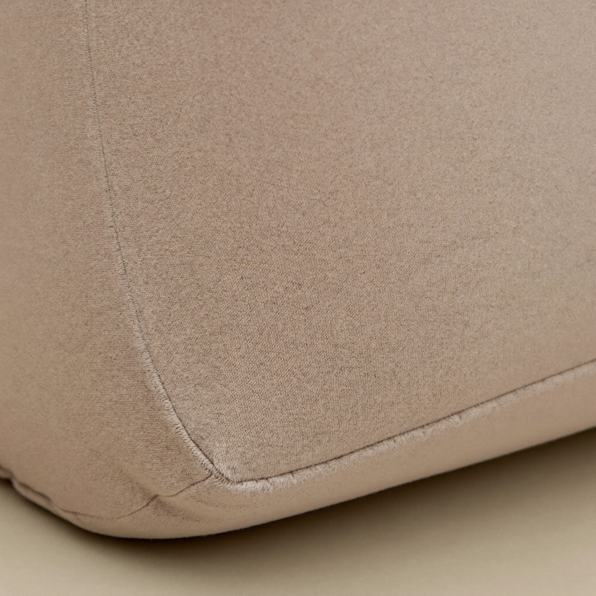 Pillow cover matte fabric detail