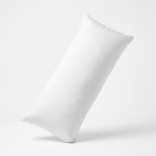 Cloud-Core body pillow insert on white background, plump and fully filled