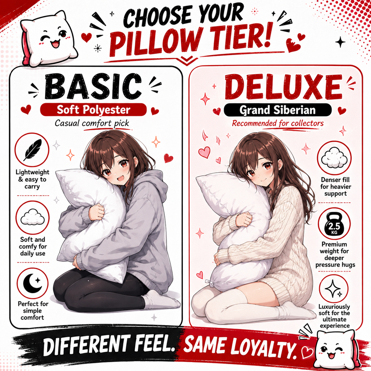 Cloud-Core Inner Pillow The Part You Actually Hug (Body Pillow Insert)