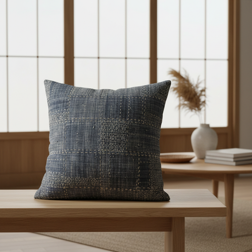 Japanese Textile Pillow Cover