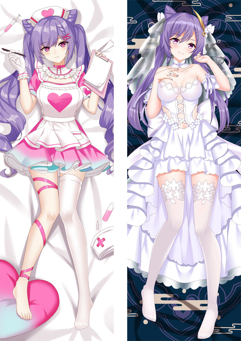PM Keqing - Genshin Impact Anime Body Pillow Cover  -PC-22363