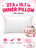 Fluffy Huggable Plain White Dakimakura Inner Pillow 15.7 x 27.5 IN
