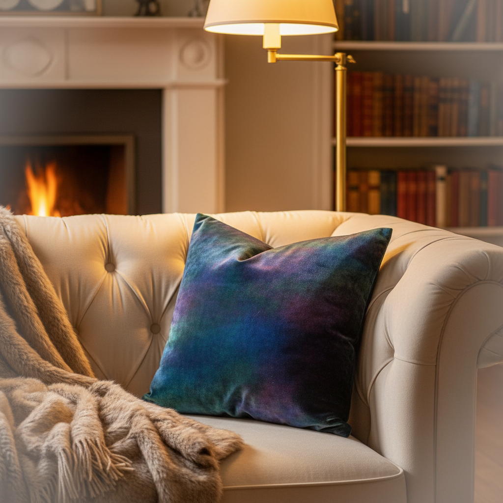 Natural Velvet Pillow Cover