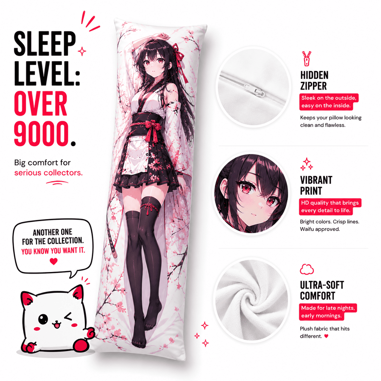 PM Fu Hua - Honkai Impact 3rd  Anime Body Pillow Cover  -PC-21525