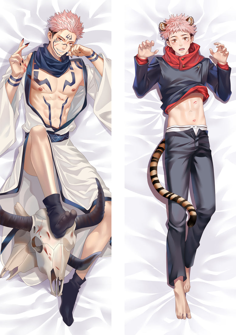 PM Ryomen Sukuna _ Yuji Itadori - Jujutsu Kaisen Anime Body Pillow Cover  21409
