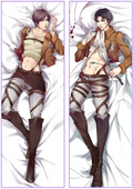 PM Eren Yeager & Levi Ackerman - Attack on Titan Anime Body Pillow Cover Body Pillow Cover YCDS033