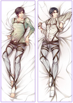 PM Eren Yeager & Levi Ackerman - Attack on Titan Anime Body Pillow Cover  YCDS034