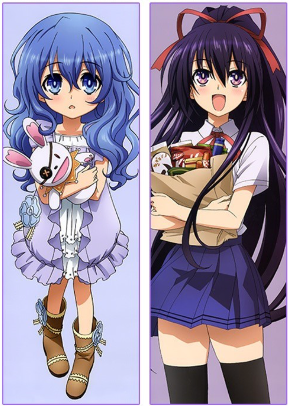 PM Tohka Yatogami & Yoshino Himekawa - Date A Live Anime Body Pillow Cover  YCDS246
