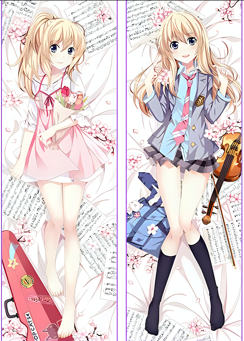 PM Kaori Miyazono - Your Lie in April Anime Body Pillow Cover  YCDS317