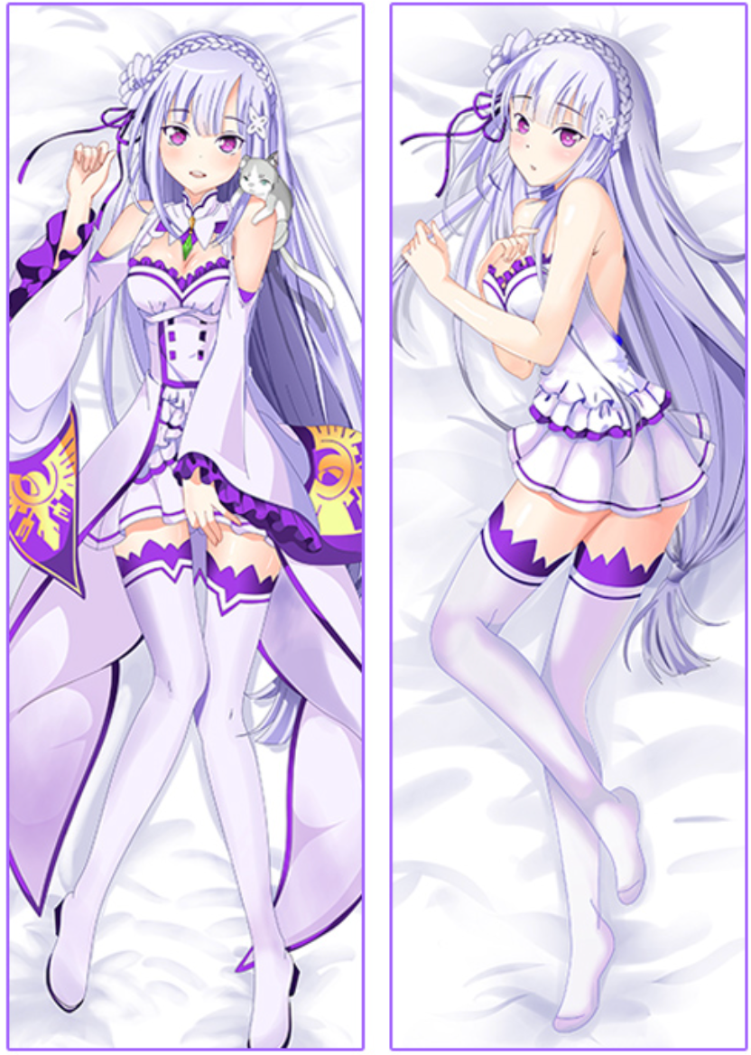 PM Emilia - Rezero Anime Body Pillow Cover  YCDS366
